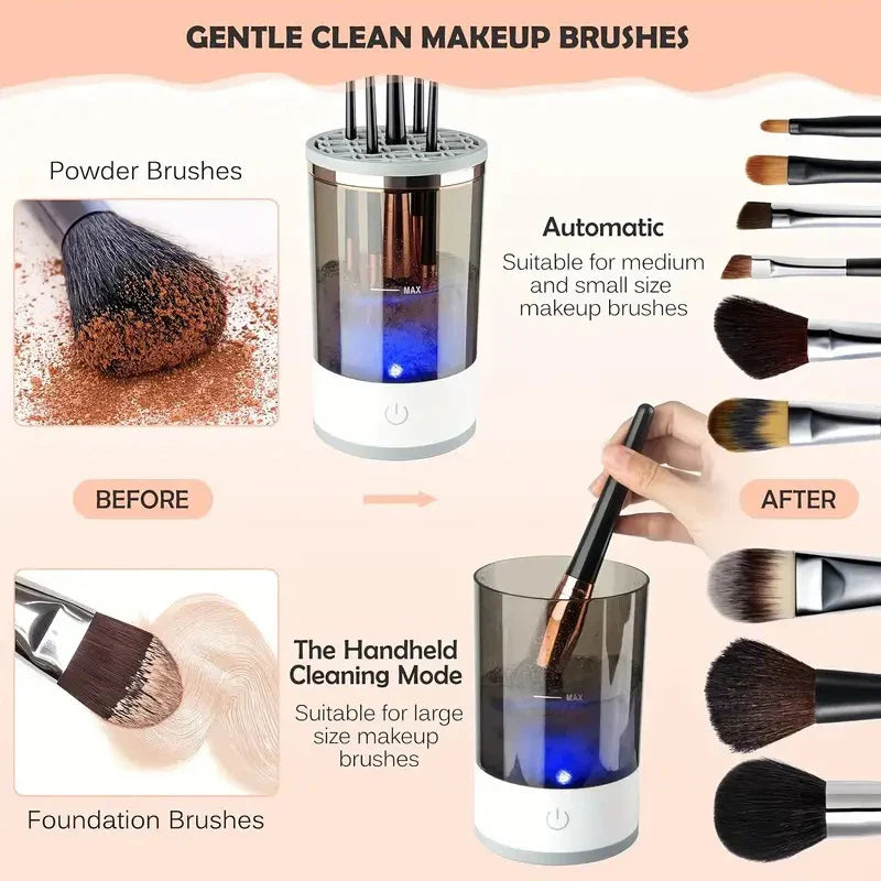 Efficient Makeup Brush Cleaner – One-Touch Deep Cleaning