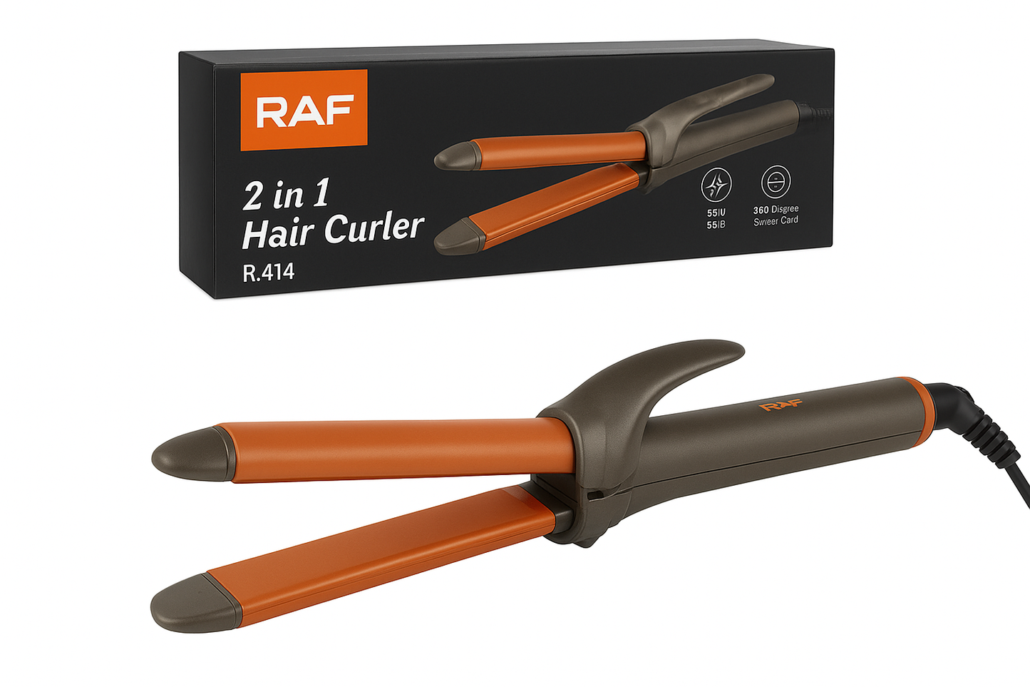 2 in 1 hair curler