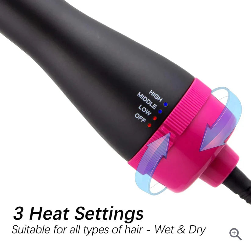 Volumizer hair dryer and hot air brush 3 in 1
