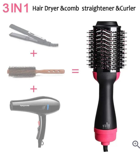 Volumizer hair dryer and hot air brush 3 in 1
